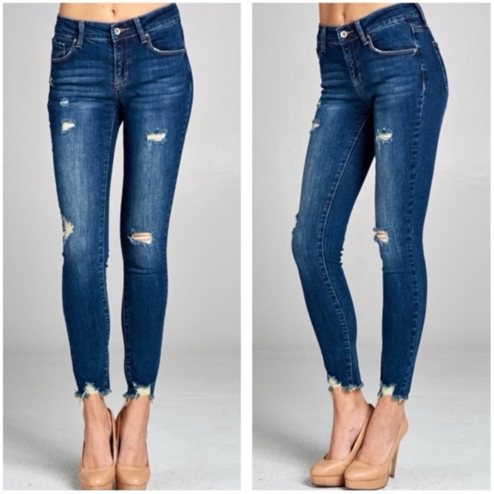 Distressed Skinny Jeans